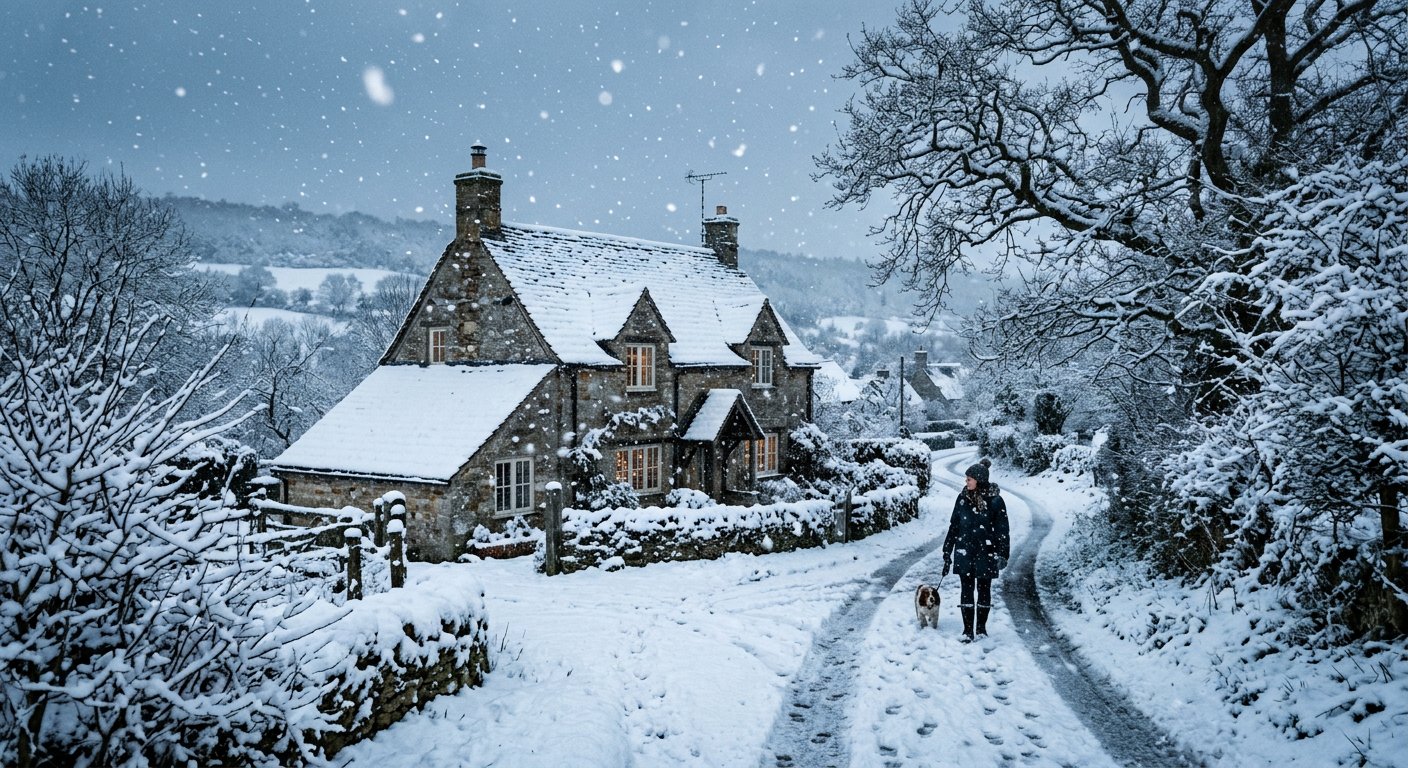 Add Snow Photo Editing AI Prompt example