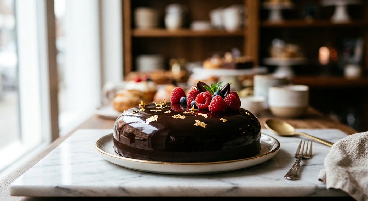 Gourmet Dessert Patisserie Food Photography AI Prompt example