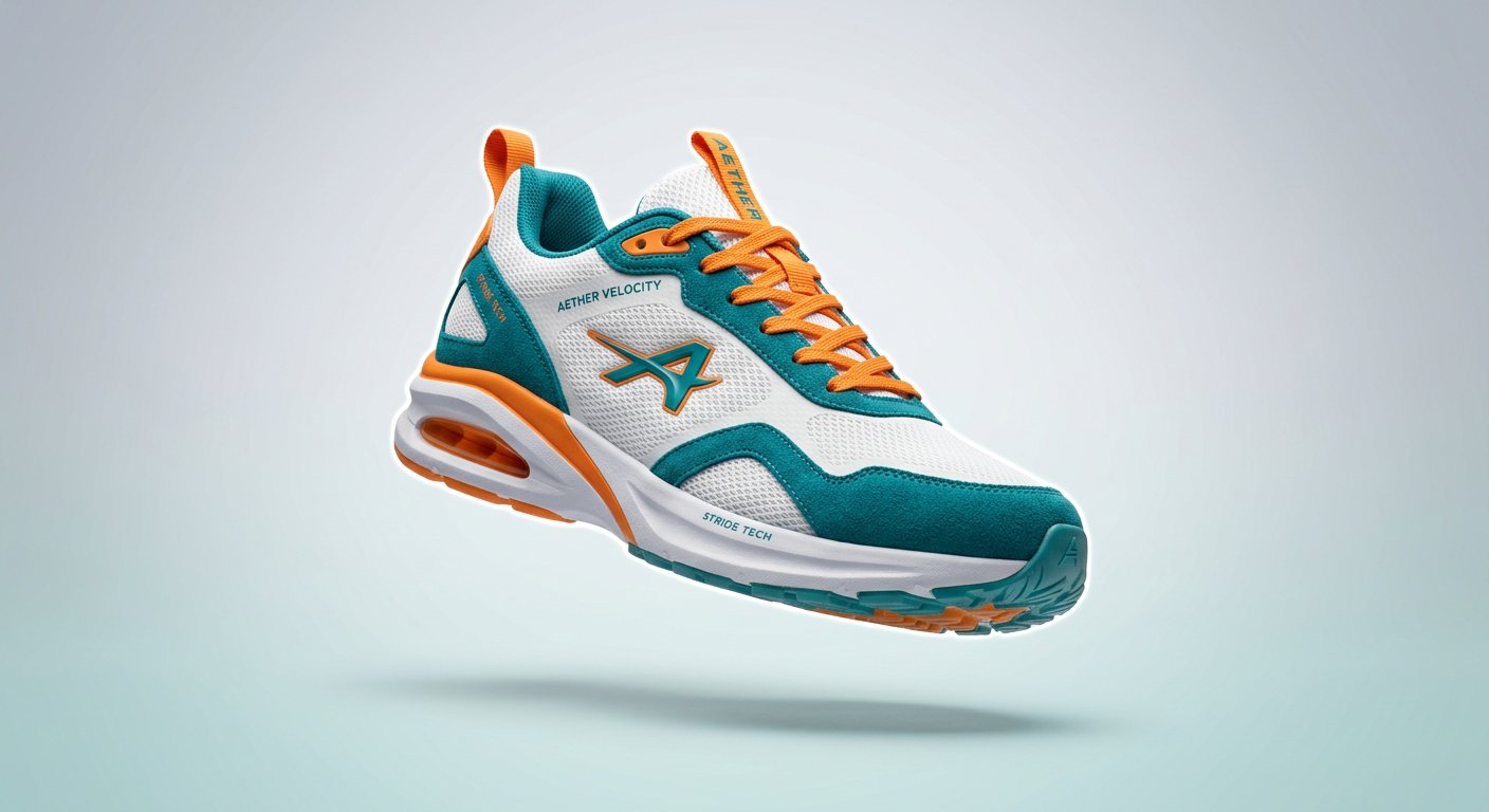 Luxury Sneaker Product Photography AI Prompt example