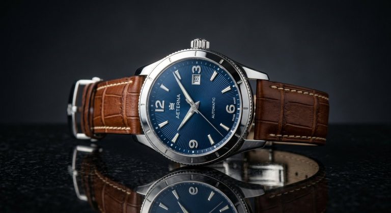Luxury Wristwatch Product Photography AI Prompt example