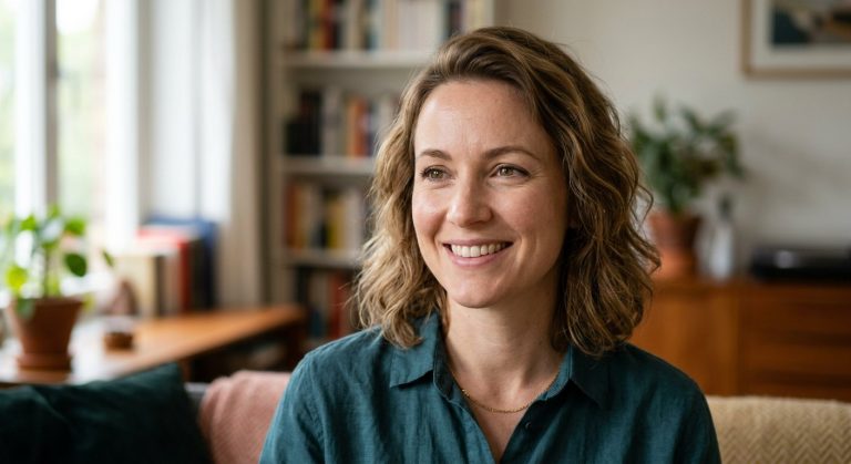Natural Portrait Skin Retouching AI Prompt example